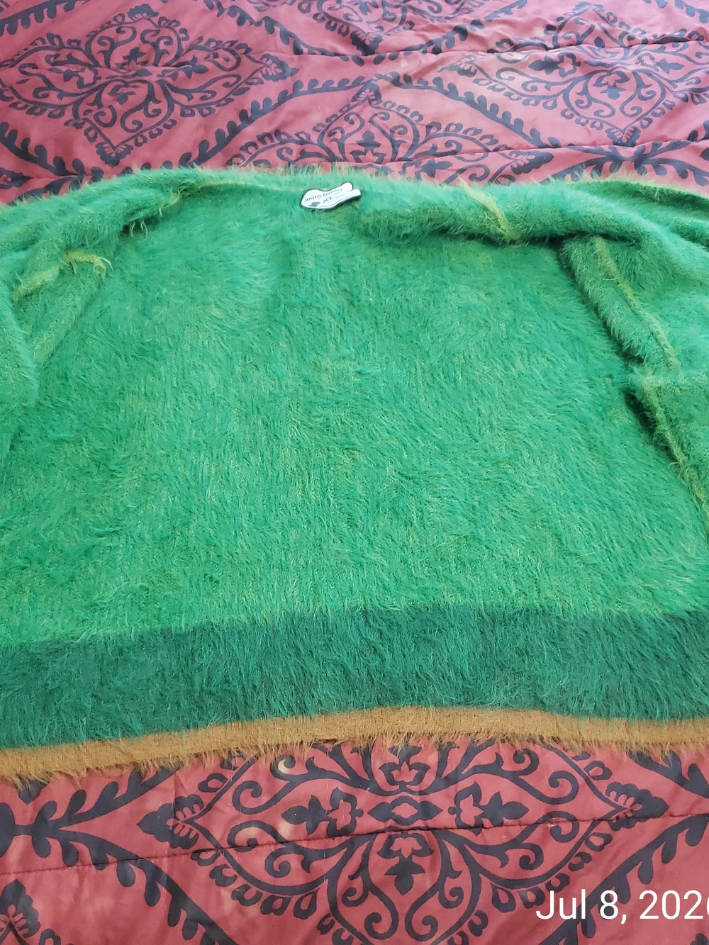 WNTD Apparel Fuzzy Green Cardigan